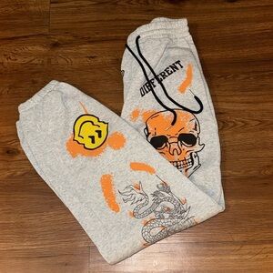 SHEIN graphic gray sweatpants